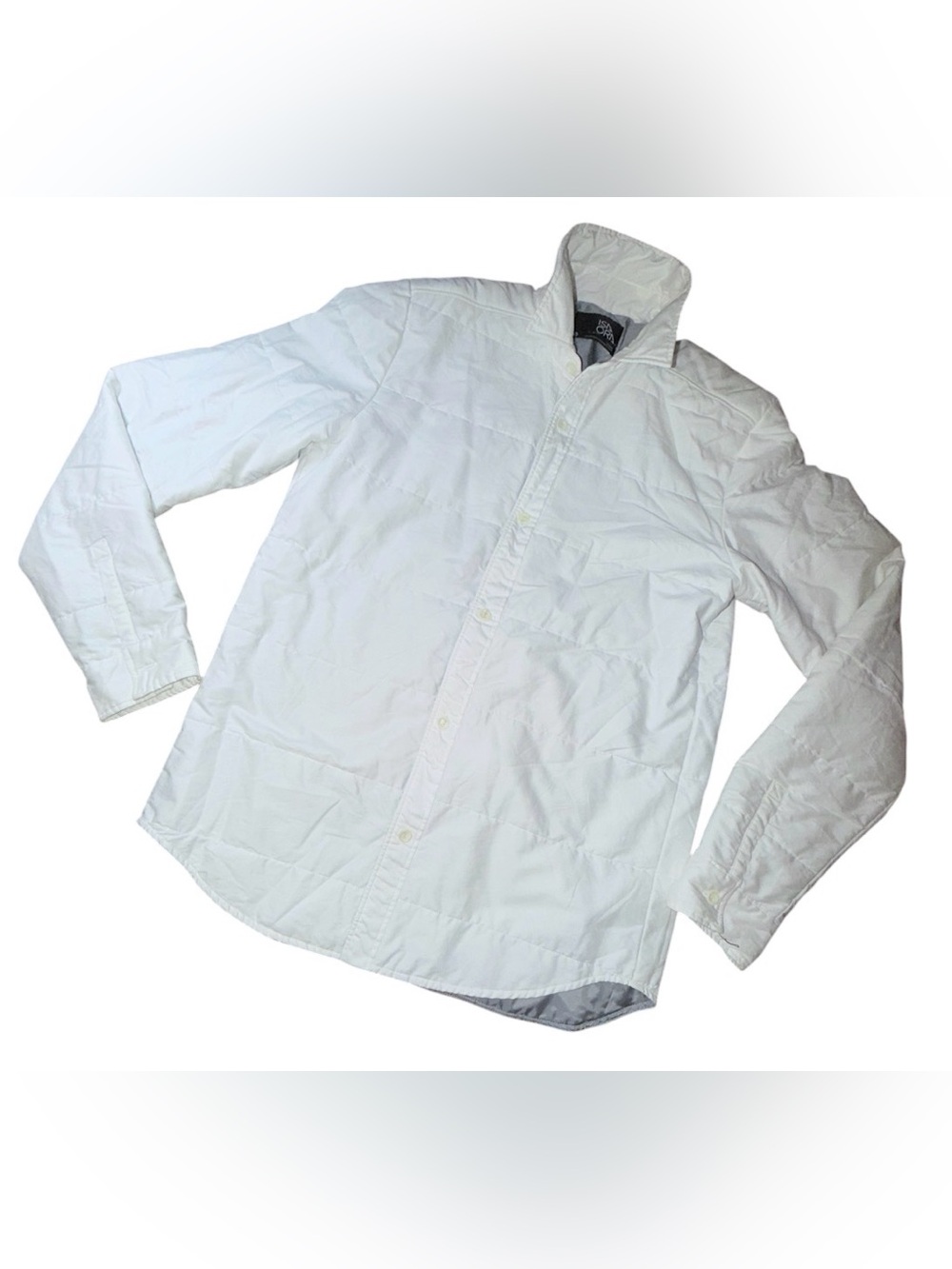 🔥 ISAORA White Button Down Shirt / Jacket Mens Sz M 🔥